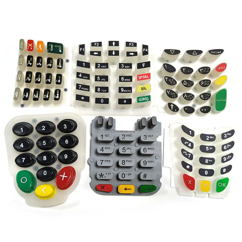 供應(yīng)銀行密碼器POS機(jī)移動刷卡機(jī)硅膠按鍵